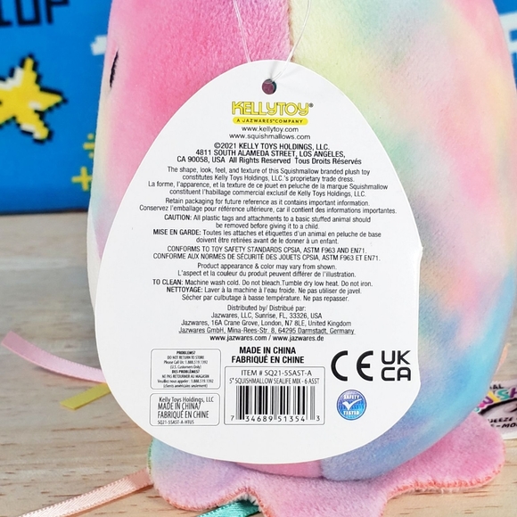 Squishmallow Janet the Jellyfish 5" UltraSoft Stuffed Sealife Squad Plush NWT - Picture 12 of 12